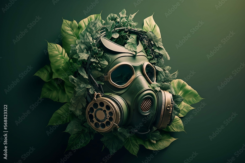 nature has been suffering from pollution and cannot breathe with the