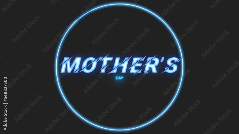 Mother Day with blue circle on black gradient, motion abstract holidays, club and corporate style background Mother Day with blue circle on black gradient, motion abstract holidays, club and corporate style background