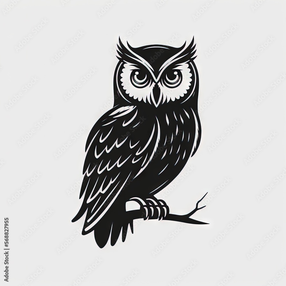 Fototapeta premium owl logotype