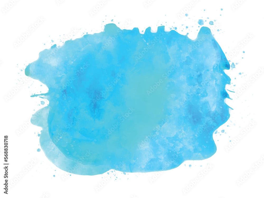 Vector of blue watercolor splash.