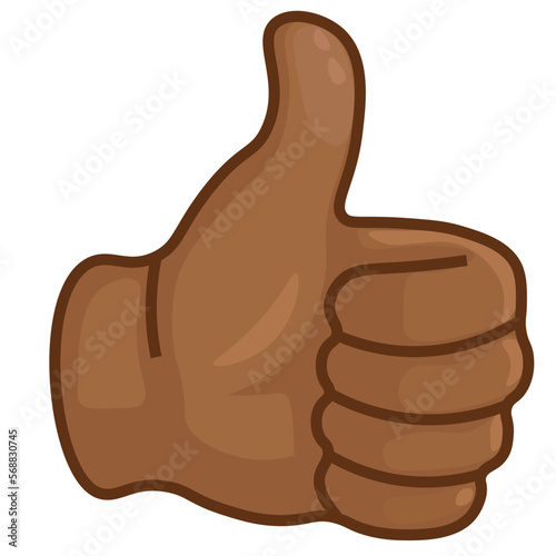 Emoji like. Thumb up icon.