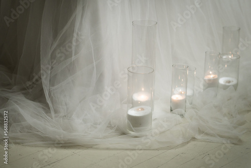 wedding table decor with fatih and candles