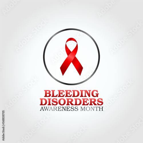 vector graphic of bleeding disorders awareness month good for bleeding disorders awareness month celebration. flat design. flyer design.flat illustration.