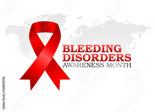 vector graphic of bleeding disorders awareness month good for bleeding disorders awareness month celebration. flat design. flyer design.flat illustration.