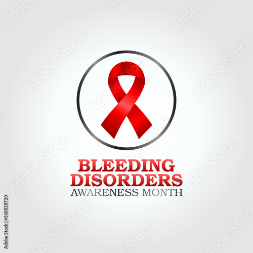 vector graphic of bleeding disorders awareness month good for bleeding disorders awareness month celebration. flat design. flyer design.flat illustration.