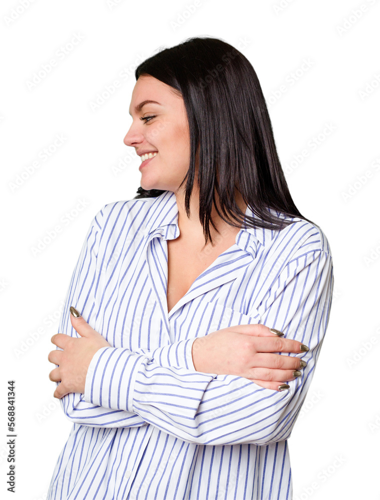 Young caucasian woman isolated laughing and having fun. Young caucasian woman isolated laughing and having fun.