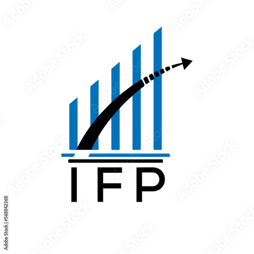 IFP letter logo. IFP blue image on white background. IFP vector logo design for entrepreneur and business. IFP best icon.	
 photo