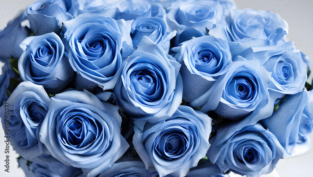 青いバラの花束 記念日のイメージ 青いバラの花束 記念日のイメージ
