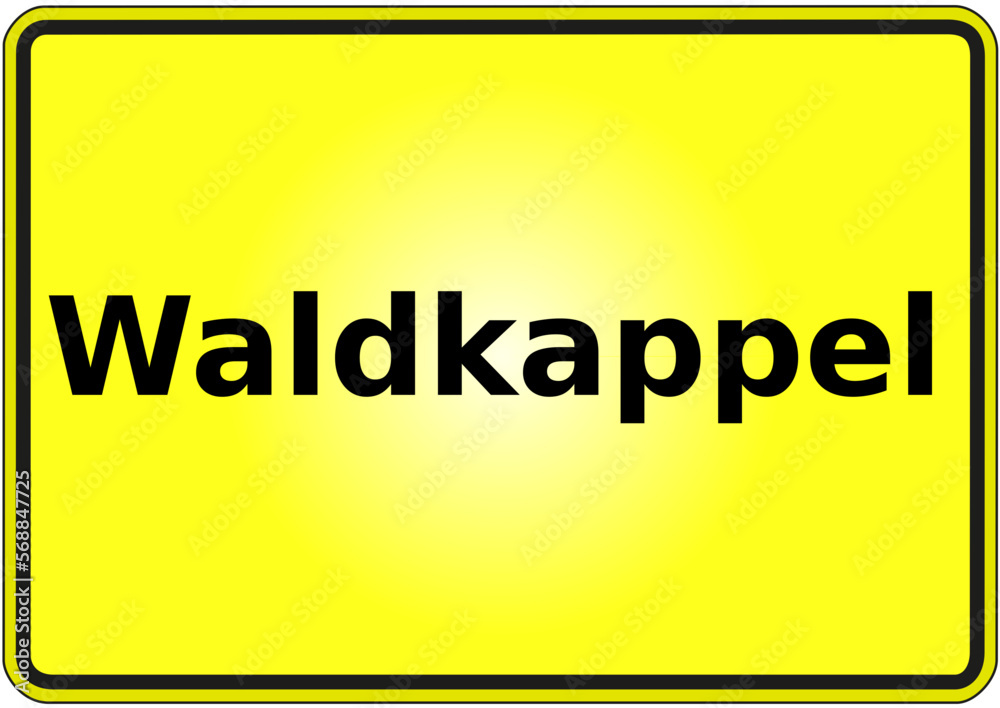 Stadteingangsschild Deutschland Stadt Waldkappel Stadteingangsschild Deutschland Stadt Waldkappel