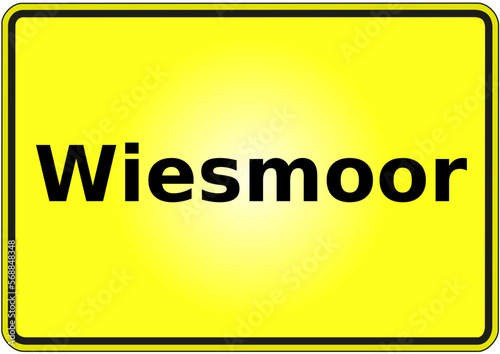 Stadteingangsschild Deutschland Stadt Wiesmoor photo