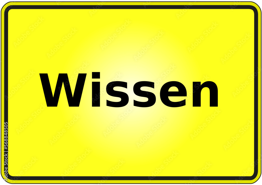 Stadteingangsschild Deutschland Stadt Wissen Stadteingangsschild Deutschland Stadt Wissen