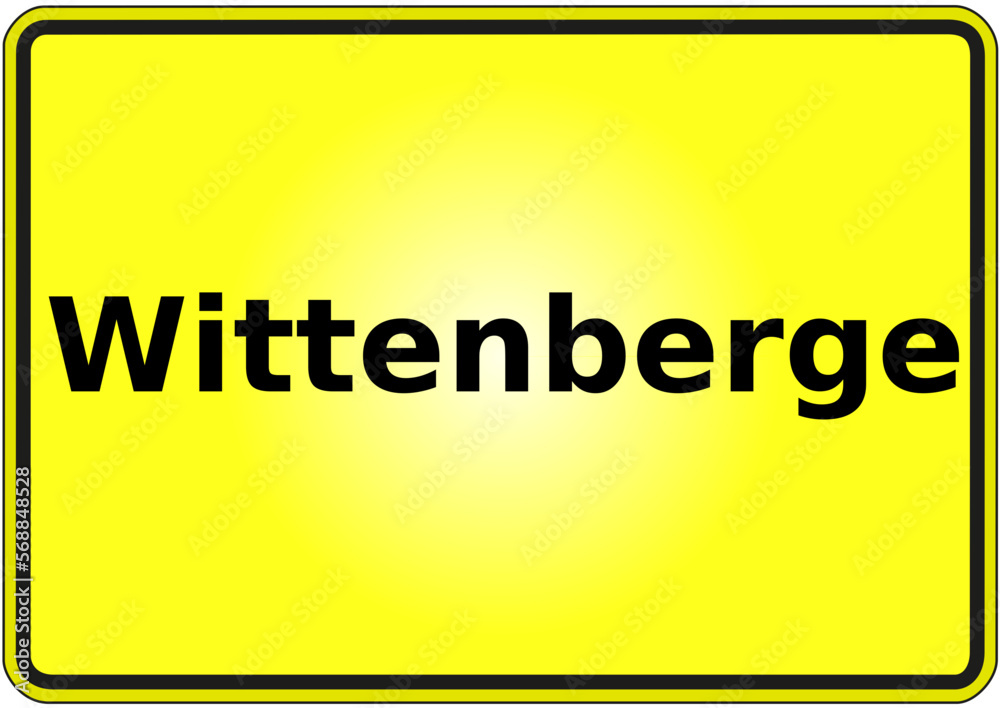 Stadteingangsschild Deutschland Stadt Wittenberge Stadteingangsschild Deutschland Stadt Wittenberge