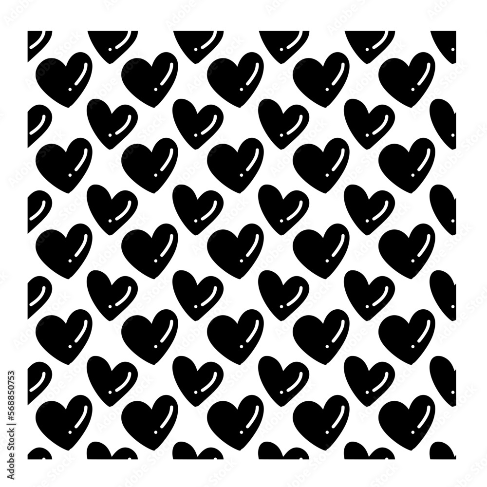 Fototapeta premium seamless pattern of heart shape background
