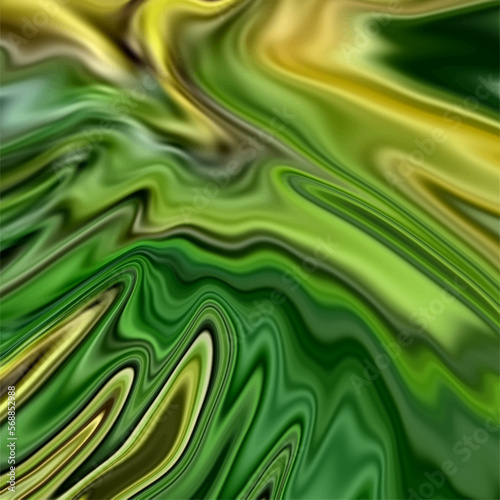 Green yellow color mixed blared abstract glowing . Marble liquid design. floor stone design. Wallpaper concrete interior and wall background design.