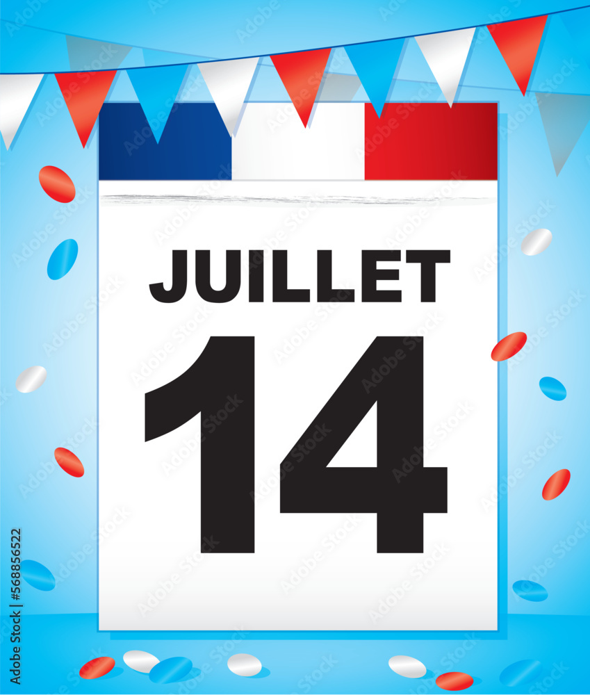 CALENDRIER JUILLET 14 FESTIF