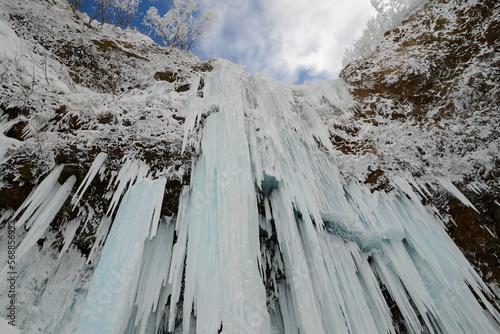 蔵王の景色　坊平高原、仙人沢の氷瀑 photo