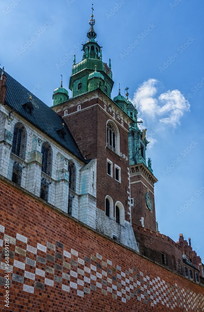 Fototapeta premium Wawel Cathedral Tower, Krakow, Poland