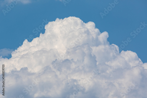 Cumulus clouds on a sunny summer day