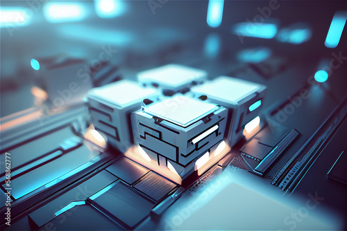 Technology background with ...