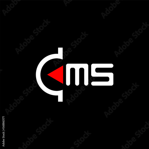 CMS letter logo abstract creative design. CMS unique design	