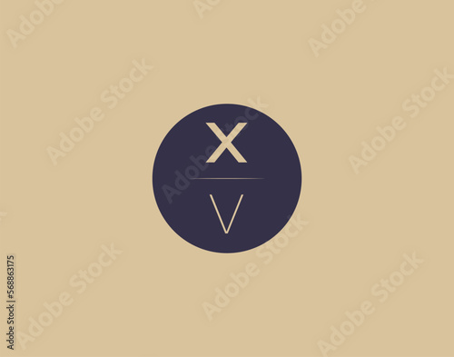 XV letter modern elegant logo design vector images Free Download XV letter modern elegant logo design vector images - GFXLoad