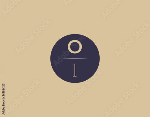 OI letter modern elegant logo design vector images