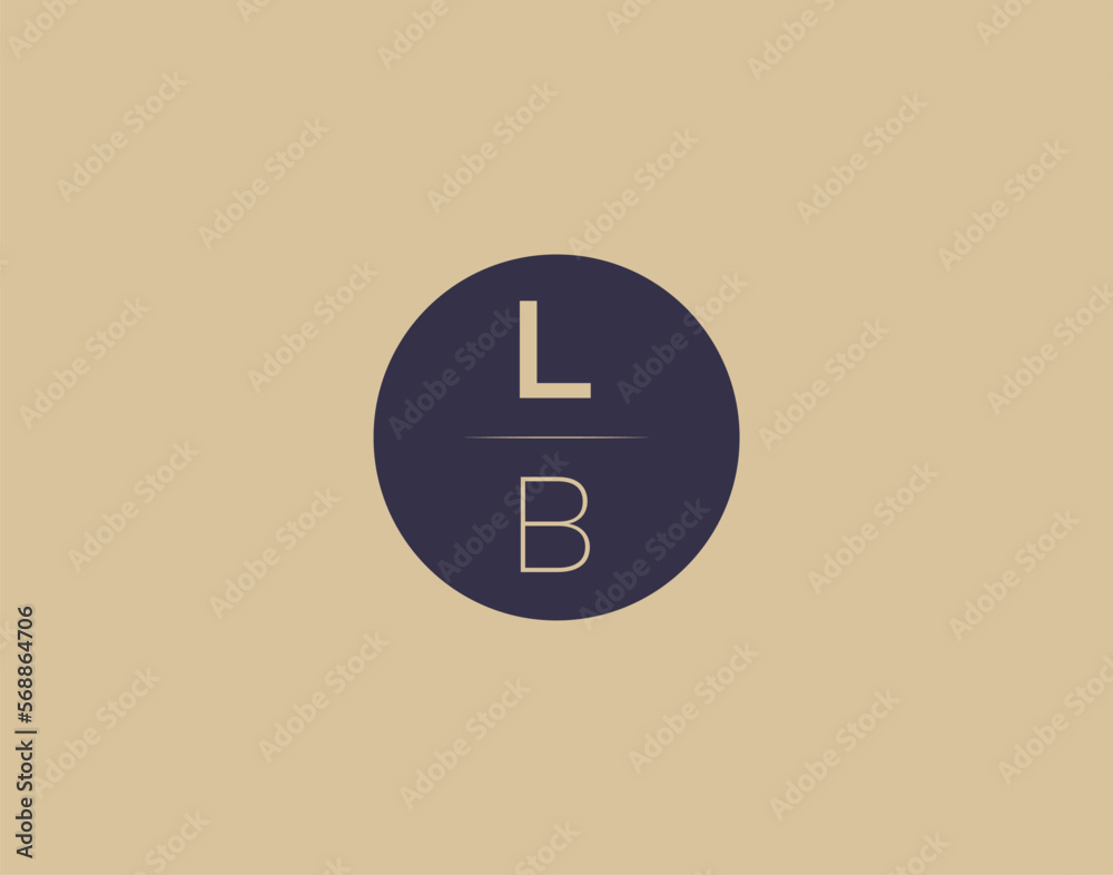 LB letter modern elegant logo design vector images LB letter modern elegant logo design vector images