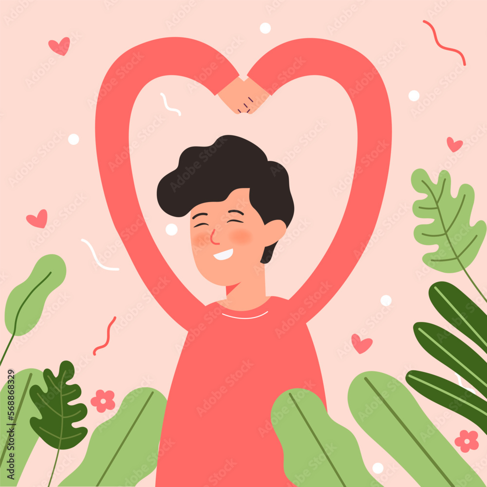 Big Isolated cartoon Vector of young girl and boy in love, couple sharing and caring love, light color backgrounded, illustration Big Isolated cartoon Vector of young girl and boy in love, couple sharing and caring love, light color backgrounded, illustration