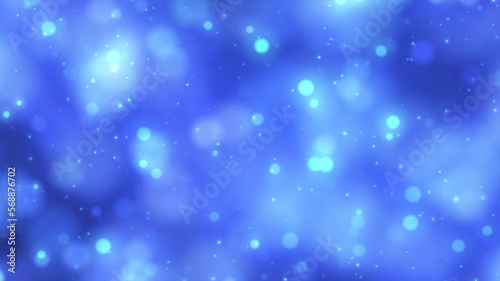 beautiful Blue shiny particle rain motion light luminance illustration night background, artistic space bokeh speed matrix magic effect background.