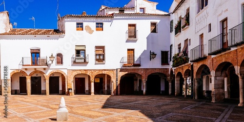The Plaza Chica of Zafra is the smallest and oldest of the two porticoed squares in the city of Zafra. © MRMPhoto