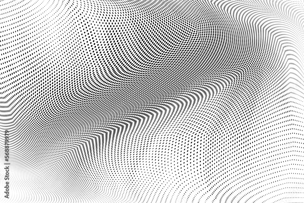 Abstract monochrome grunge halftone pattern. Vector illustration	
