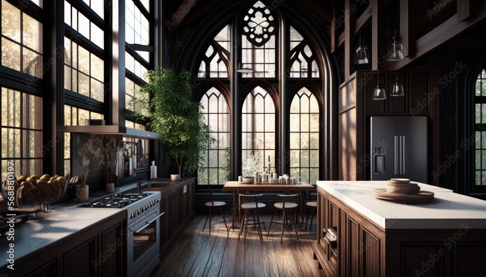 Luxury interior wooden kitchen to the elegant person so that the preparation of the food is also special Luxury interior wooden kitchen to the elegant person so that the preparation of the food is also special