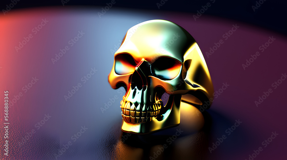 skull shaped gold ring product photoshoot style photography highly detailed reflections volumetric lighting skull shaped gold ring product photoshoot style photography highly detailed reflections volumetric lighting