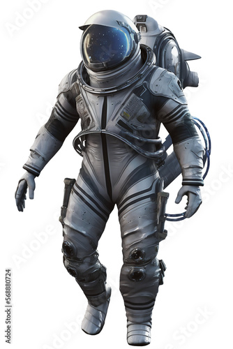 Space suits isolated on transparent background. Ai generated. © wasan