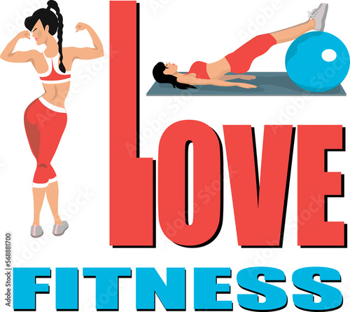 I love fitness. Girls go in for fitness, monitor their health.