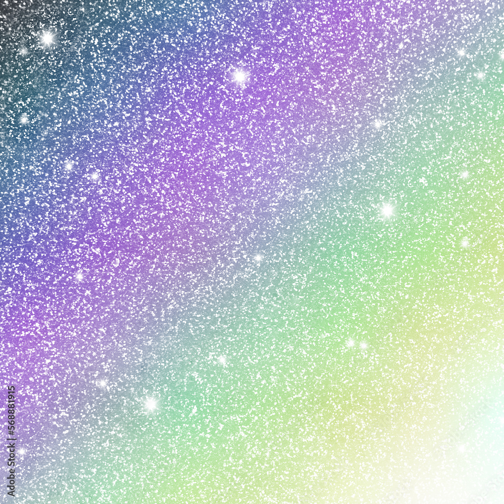 Rainbow and colorful glitter sparkle birthday background