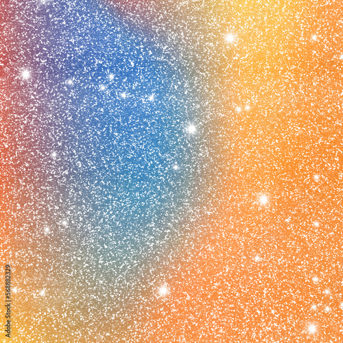 Rainbow and colorful glitter sparkle birthday background