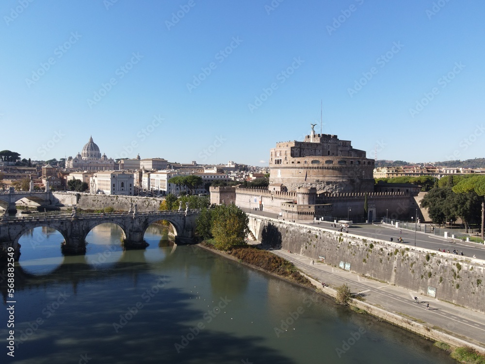 The Vatican Holysee and Castle of the arch angel in Rome, Italy The Vatican Holysee and Castle of the arch angel in Rome, Italy