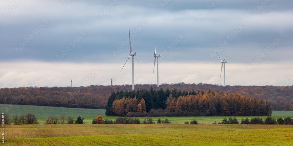 Wind turbine in the country side of France, Europe. Green Energy Wind turbine in the country side of France, Europe. Green Energy