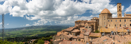 Panorama of the medieval town Volterra