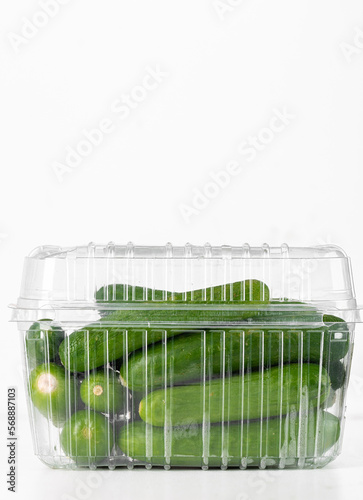 package with green cucumber