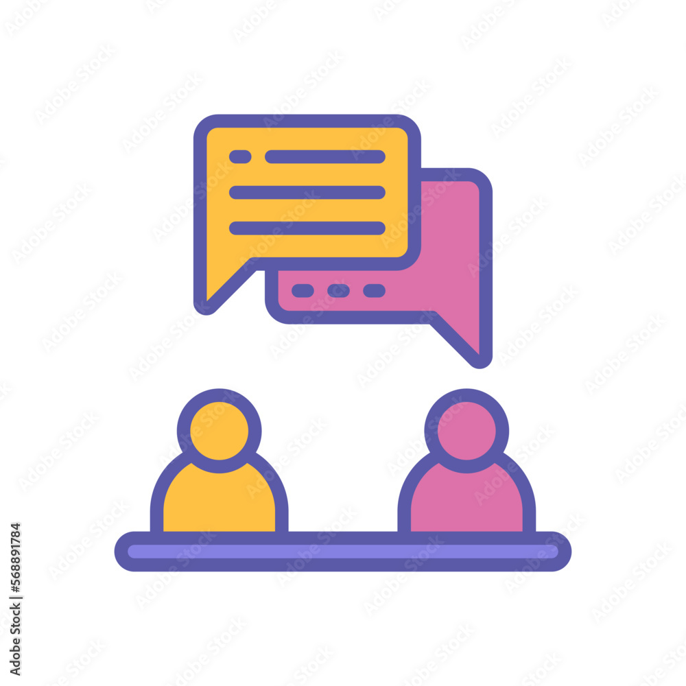 discussion icon for your website design, logo, app, UI. discussion icon for your website design, logo, app, UI.