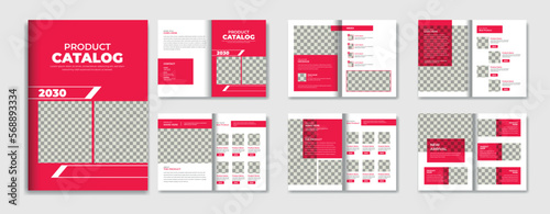 Modern product catalog design template,
multipurpose product catalogue layout design template, a4 Minimalist Company product brochure template design
