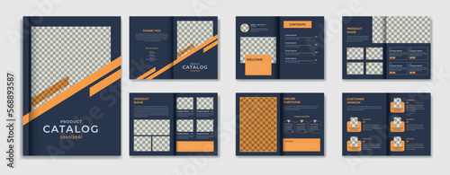 Modern product catalog design template,
multipurpose product catalogue layout design template, a4 Minimalist Company product brochure template design