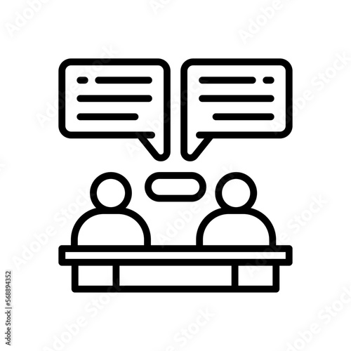consultation icon for your website design, logo, app, UI. 