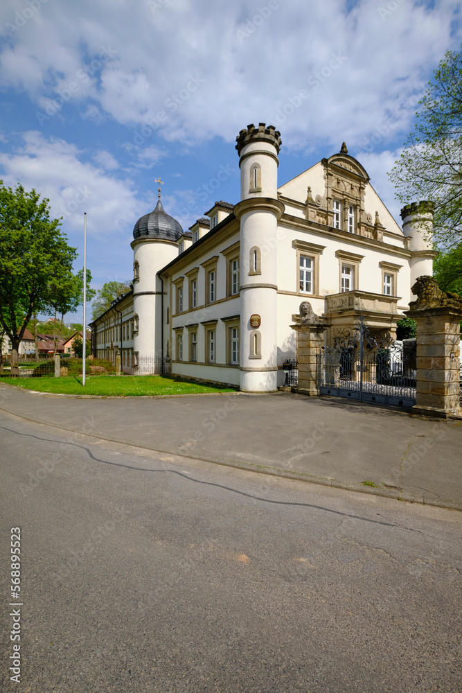 Schloss in Ditterswind, Gemeindeteil des Marktes Maroldsweisach, Landkreis Haßfurt,  Unterfranken, Franken, Bayern, Deutschland