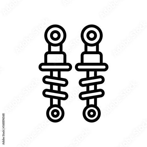 shock absorber icon for your website, mobile, presentation, and logo design.