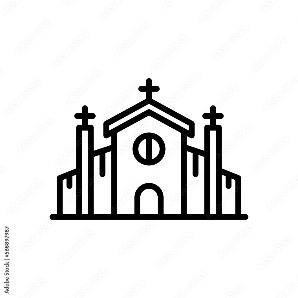 church icon for your website design, logo, app, UI. 