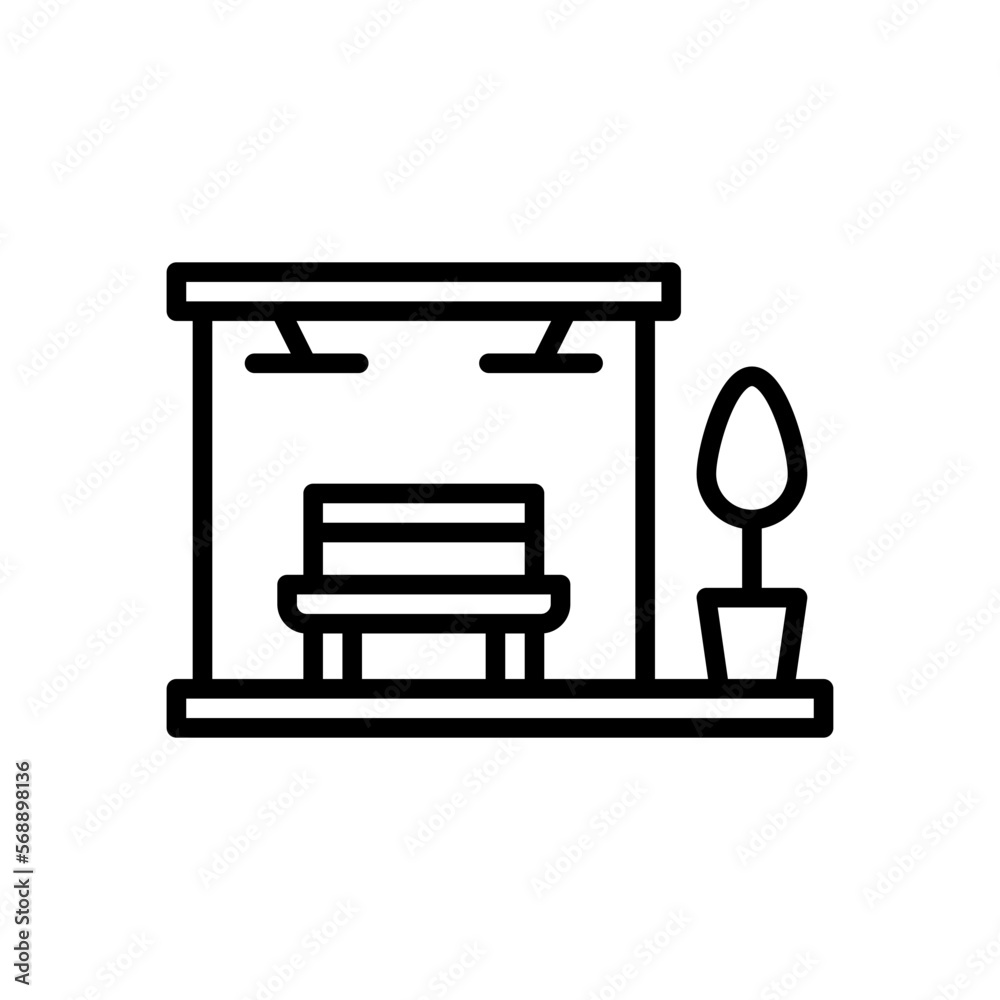 bus stop icon for your website design, logo, app, UI. bus stop icon for your website design, logo, app, UI.