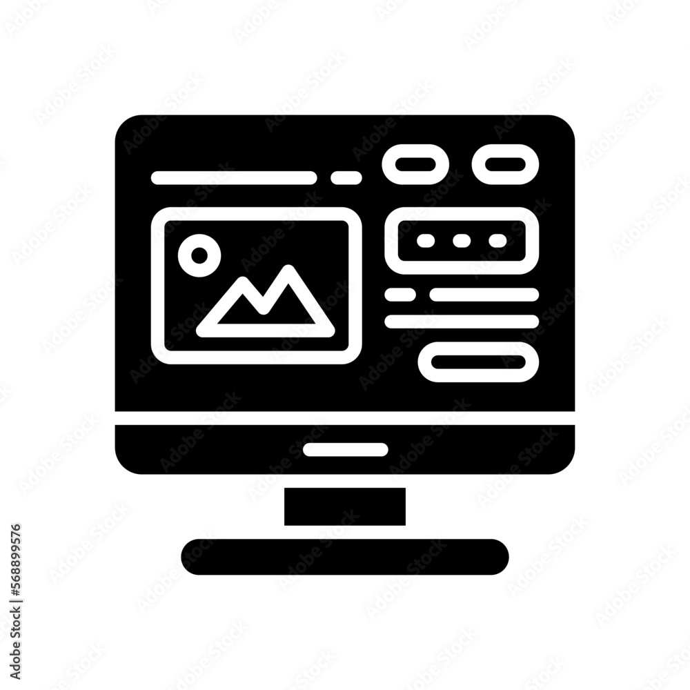 monitor icon for your website, mobile, presentation, and logo design. monitor icon for your website, mobile, presentation, and logo design.